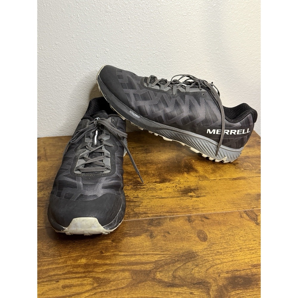 Merrell Mens Size 14 Agility Synthesis Flex Exuberance Black Trail Running